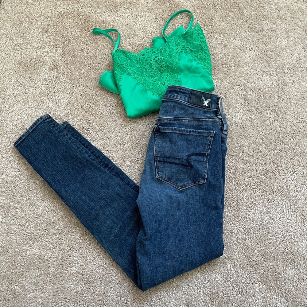 American Eagle Hi-Rise Jegging Super Stretch Size 2 Short